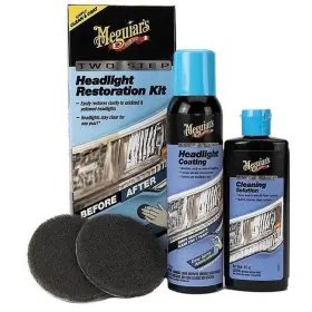 MEGUIARS TWO STEP HEADLIGHT RESTORATION KIT - KETTŐLÉPÉSES LÁMPAFELÚJÍTÓ SZETT