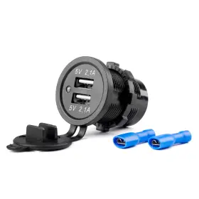AMIO töltő 2xUSB 12/24V MOD-04