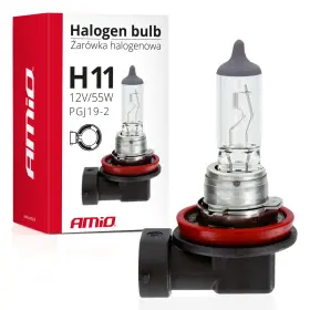 AMIO halogén izzó H11 12V 55W UV filter (E4)