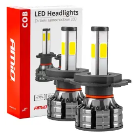 AMIO LED fényszóró izzó H4 COB 4Side