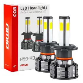 AMIO LED fényszóró izzó H7 COB 4Side