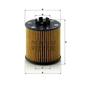 MANN FILTER Olajszűrő HU 712/6 x