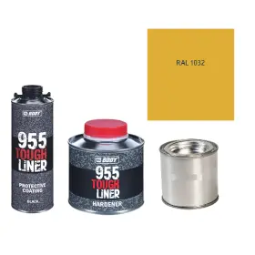 HB BODY 955 RAPTOR tough liner - 2k poliuretán textúra szett / bázis + keményítő + szín /RAL 1032 900ml