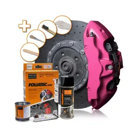 FOLIATEC KETTŐKOMPONENSES FÉKFÉK-FESTÉK RÓZSASZÍN - CANDY PINK METALLIC (APPLIKÁCIÓS KÉSZLET)
