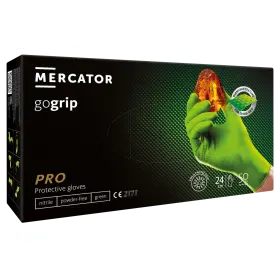 MERCATOR GOGRIP Nitril Munkavékesztyű PRO GREEN M 50 db
