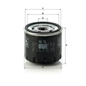 MANN FILTER Olajszűrő W 79