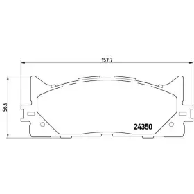 BREMBO Xtra P83 117X fékbetét szett