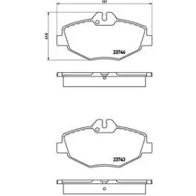 BREMBO Fékpofa szett P50 049