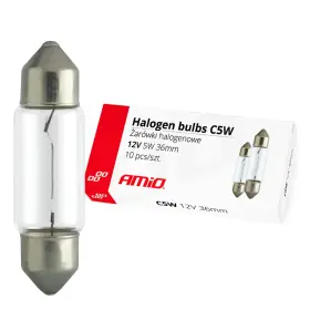 AMiO Halogén izzók C5W Festoon 36mm 12V 10db