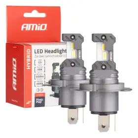 AMiO LED fényszóró izzók Hybrid sorozat H4 H19 6000K Canbus 60W AMIO