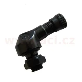 Motorkerékpár légtelenítő szelep, fekete, SM-01, átm. 8,3 mm ALU