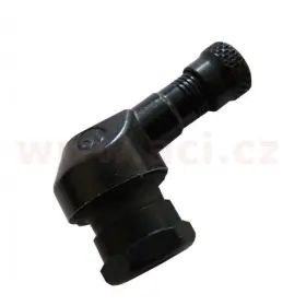 moto tubeless ventil, fekete, SM-04, átm. 11,3 mm ALU