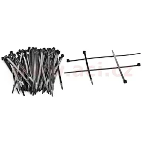 Összehúzó szalag 100x2,5 mm fekete (100 db-os készlet)