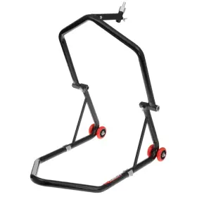 motorkerékpár első (szemüveghez) / hátsó támaszték, Q-TECH (fekete)