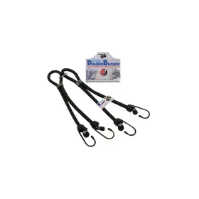 gumicuk Double Bungee 600/9 mm hosszúságú/szélességű heveder, OXFORD (horog/horog, kétpántos szemmel összekötve)