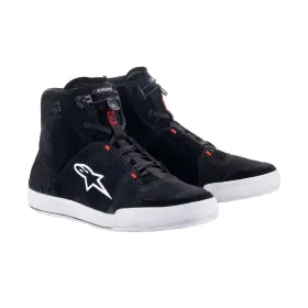 CHROME, ALPINESTARS cipők (fekete/szürke/fluo piros, 44-es méret)