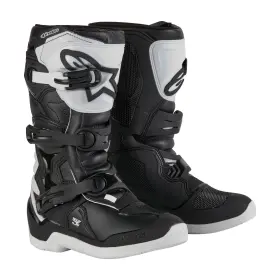TECH 3S YOUTH motoros cipő, ALPINESTARS, gyerek (fehér/fekete, 40,5-ös méret)