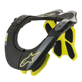 nyakvédő BNS TECH-2, ALPINESTARS (fekete/fluo sárga, L/XL méret)