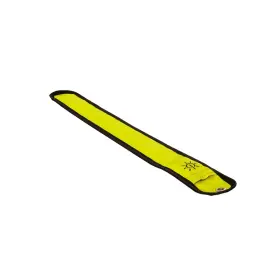 fényvisszaverő pánt Bright Halo optikai szálas világítással, OXFORD (sárga fluo, méretek H x Sz = 353 x 45 mm)