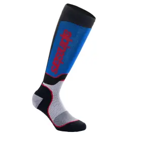 MX PLUS zoknik, ALPINESTARS (fekete/piros/kék/szürke, M méret)
