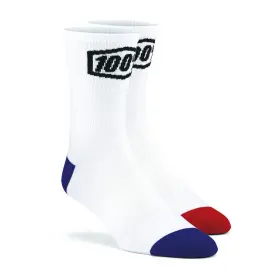 TERRAIN MTB zoknik, 100% -USA (fehér, S/M méret)