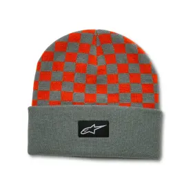 CHECKERED CUFF BEANIE sapka, ALPINESTARS (kék/narancssárga)