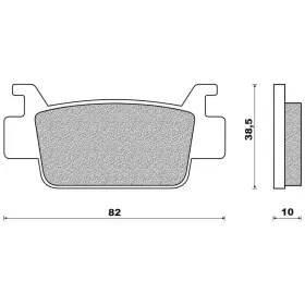 fékbetétek (OFF ROAD ATV SINTERED keverék) NEWFREN (2 db/csomag)