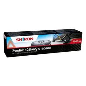 SHERON 2000 kg-os olló emelő, villáskulccsal