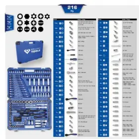 Brilliant - Gola sada 1/2", 1/4", 3/8", 216ks