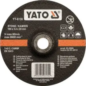 Yato - Kotúč rezný na kameň 115 x 22 x 1.5 mm