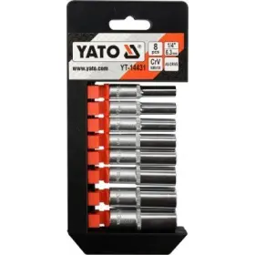 Yato - Sada nástavcov šesťhranné 1/4" 8ks 5.5-13mm