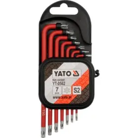 Yato - Sada kľúčov TORX s otvorom 7ks