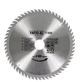Yato - Vidiový pílový kotúč na drevo 210x30mm 60 zubov