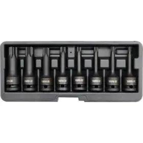 YATO - Sada bitov rázové TORX T30-T80, 1/2", 8ks