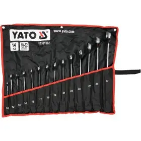 Yato - Sada skrútených kombinovaných kľúčov 10-32mm 14ks
