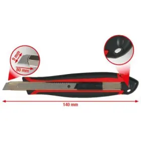 KS Tools - Univerzálny nôž s lámacou čepeľou 9mm