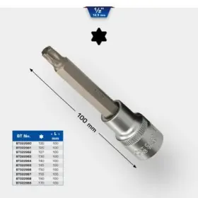 Brilliant - Nadstavec vnútorný TORX L100, 1/2", T30