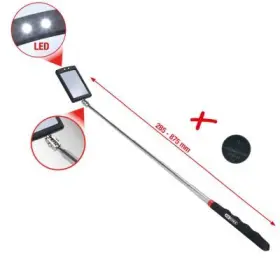 Ks Tools - Flexibilné inšpekčné zrkadlo s osvetlením