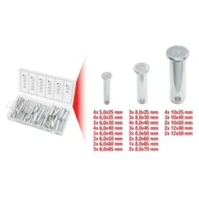 Ks Tools - Sortiment bezpečnostných kolíkov Ø5-12 mm 21 veľkostí 60ks