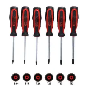 Ks Tools - Sada skrutkovačov TORX ERGOTORQUEplus 6ks