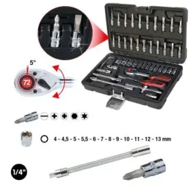 Ks Tools - Gola sada CHROMEplus 1/4", 48 ks