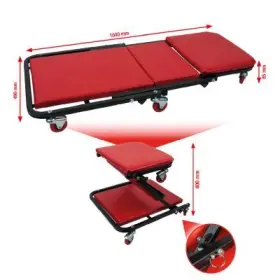 Ks Tools - Lehátko pojazdné a sklápacie sedadlo 1040x490mm