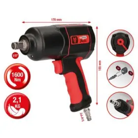Ks Tools - pneumatický uťahovač 1/2" 1 490 Nm