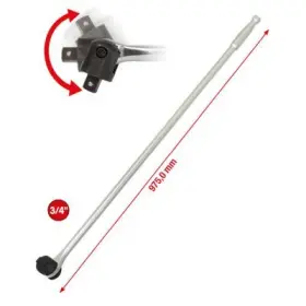 Ks Tools - Kĺbová nástrčná rukoväť, 3/4" 975 mm