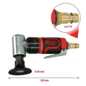 Ks Tools - Pneumatická uhlová brúska s Ø50mm