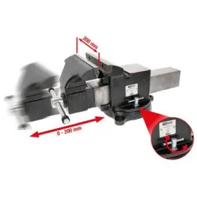 Ks Tools - Zámočnicky otočný zverák 8"