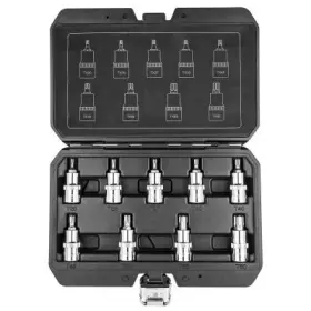 NEO - Sada vnútorných skrutkovacích bitov TORX 1/2" 55mm 9ks