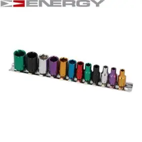 ENERGY - Nadstavec šesťhranný krátky 4.0-13mm 1/4" 12ks