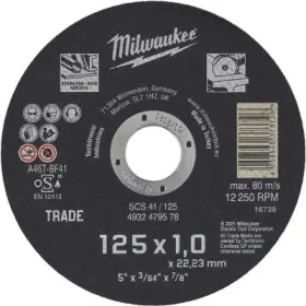 Milwaukee - Rezný kotúč TRADE SCS Ø125 x 1 x 22.2mm