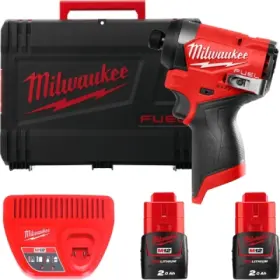 Milwakuee - Rázový uťahovák 12V 1/4" s 2x AKU 2Ah